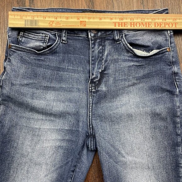 Judy Blue Jeans Women's 9 / 29 Relaxed Fit Cut-off Dark Wash Stretch JB88191 - Picture 7 of 11